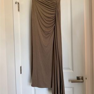 Free People Asymmetrical Brown Skirt